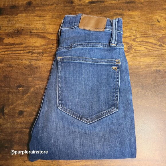 Madewell Jeans 26 Skinny 10" High Rise Danny Wash Tummy Control Stretch Denim - Picture 3 of 11